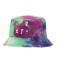 Coffee Making Tools And Equipment T  Shirt Assorted Coffee Making Tool Tie Dyed Bucket Hat | Artistshot