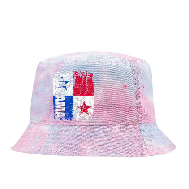 Panama Flag Vintage Distressed Panama Tie Dyed Bucket Hat by creativelylily | Artistshot