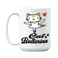 Ballerina Cat 15 Oz Coffee Mug | Artistshot