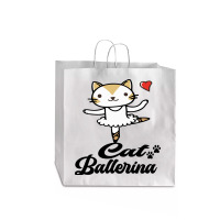 Ballerina Cat Jumbo Paper Bag - 18 X 7 X 18 3/4 | Artistshot