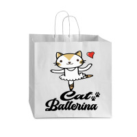 Ballerina Cat Vogue Paper Bag - 16 X 6 X 12 | Artistshot