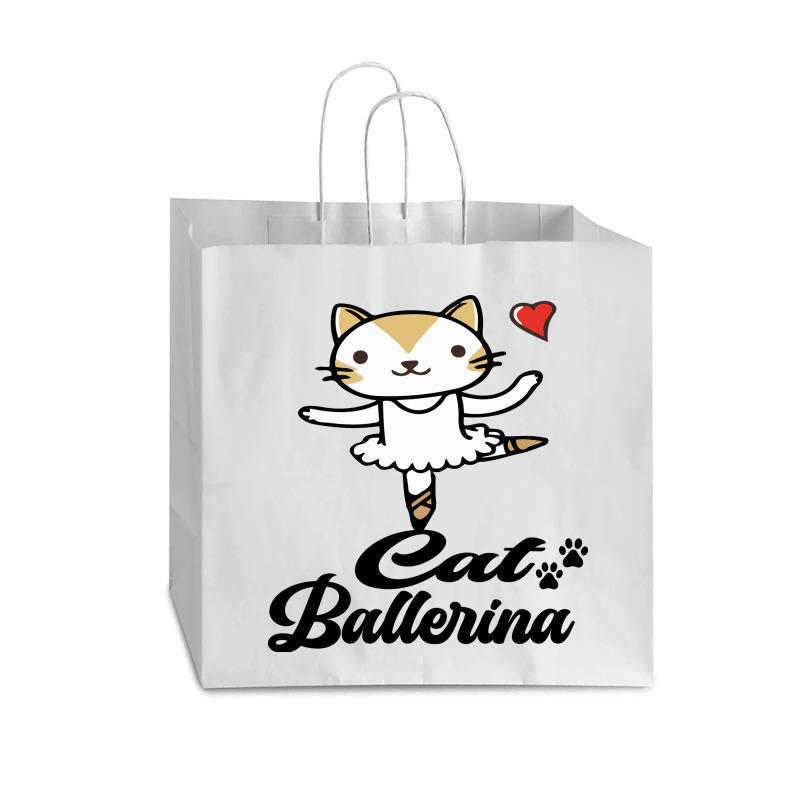 Ballerina Cat Vogue Paper Bag - 16 X 6 X 12 | Artistshot