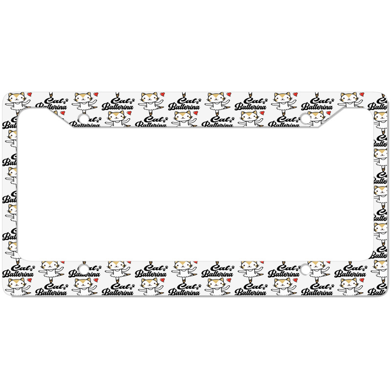 Ballerina Cat License Plate Frame | Artistshot