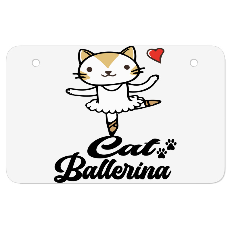 Ballerina Cat Atv License Plate | Artistshot