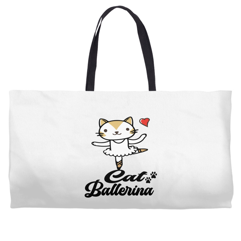 Ballerina Cat Weekender Totes | Artistshot