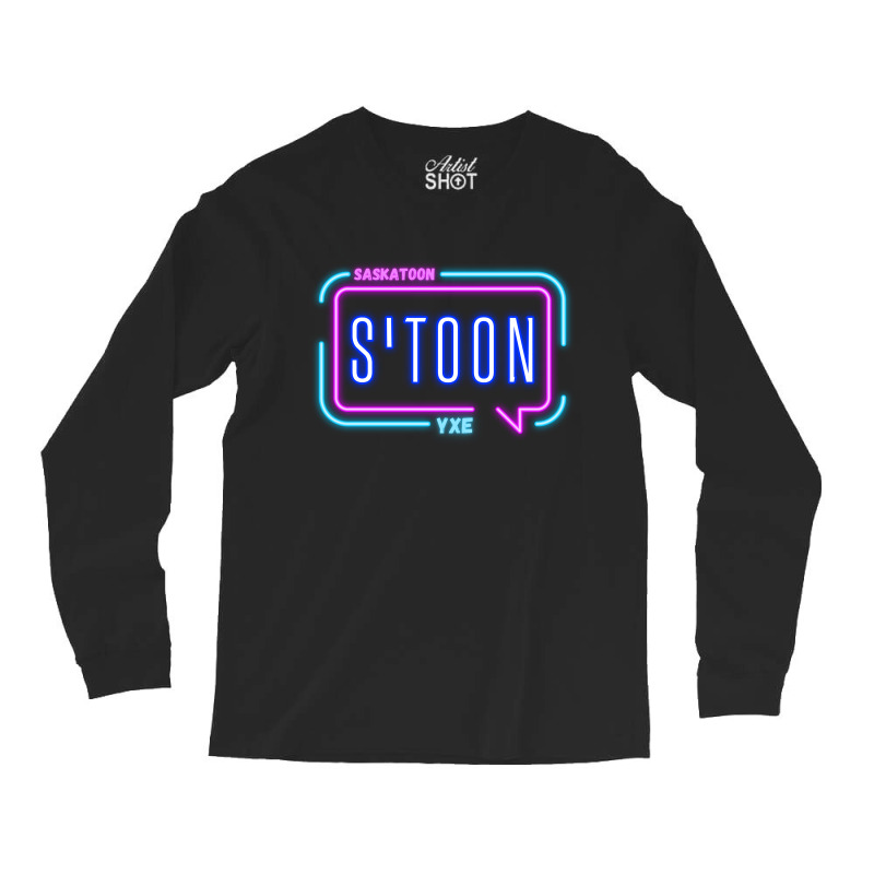 Saskatoon City Lights Long Sleeve Shirts by Stoon Style Studio | Artistshot