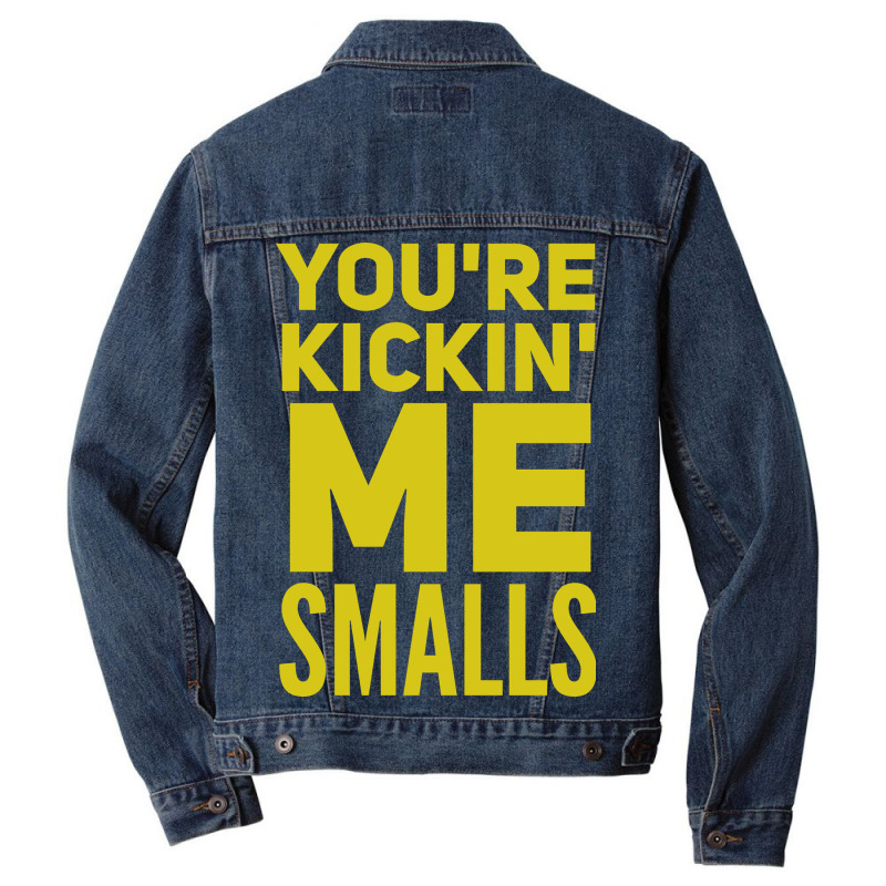 Maternity You're Kickin Me Smalls Men Denim Jacket by Perfect Designers | Artistshot