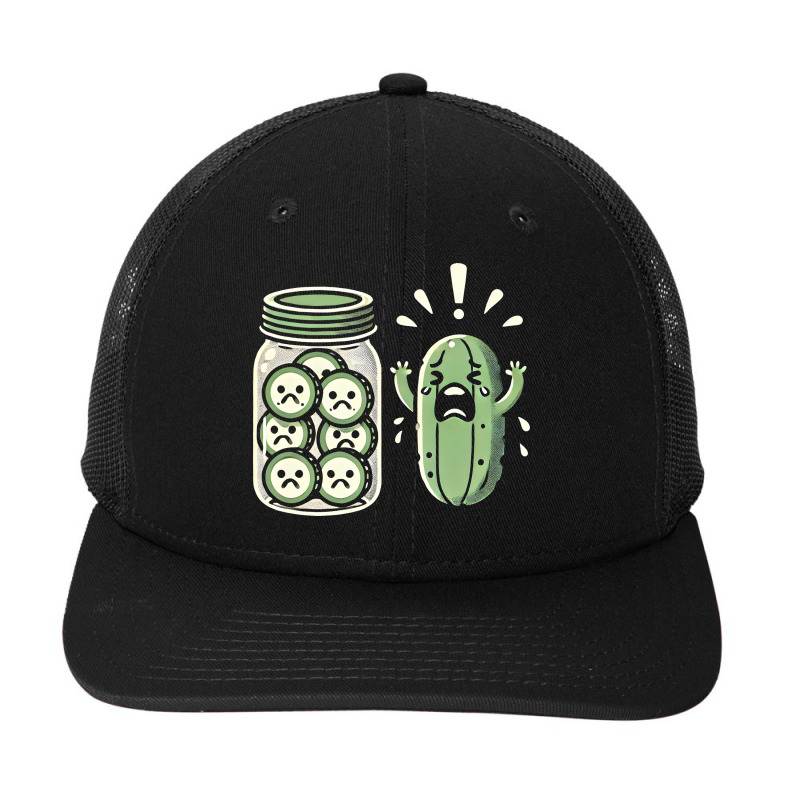 Pickle Surprise A Cucumber And A Jar Of Sliced Snapback Trucker Cap by NQArtist | Artistshot