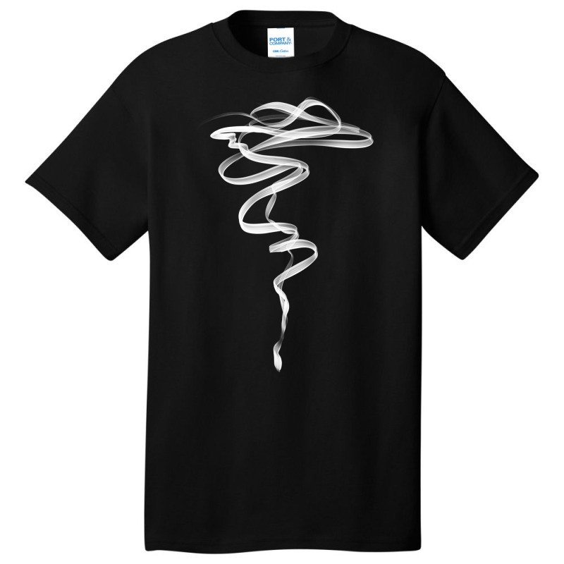 Minimalist Smoke Paint Basic T-shirt by ren21 | Artistshot