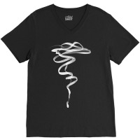 Minimalist Smoke Paint V-neck Tee | Artistshot