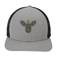 Raven   Celtic Lucky Charm Viking Compass Vegvisir Vegvísir T Shirt Snapback Trucker Cap | Artistshot