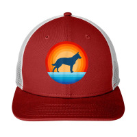 Blue Heeler Australian Cattle Dog Retro Vintage 70s Sunset T Shirt Snapback Trucker Cap | Artistshot