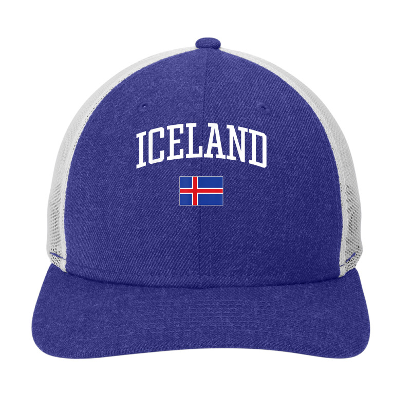 Vintage Flag Of Iceland Love Your Country T Shirt Snapback Trucker Cap by fallenafsericebe | Artistshot