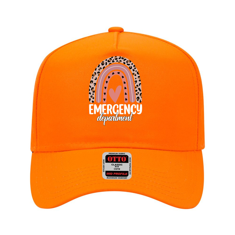 Emergency Department Rainbow Leopard Emergency Room Nursing Long Sleev Adjustable Baseball Cap | Artistshot