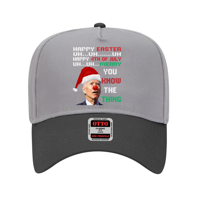 Joe Biden Ugly Christmas Sweater For Men & Women Funny Ugly Sweatshirt Adjustable Baseball Cap | Artistshot