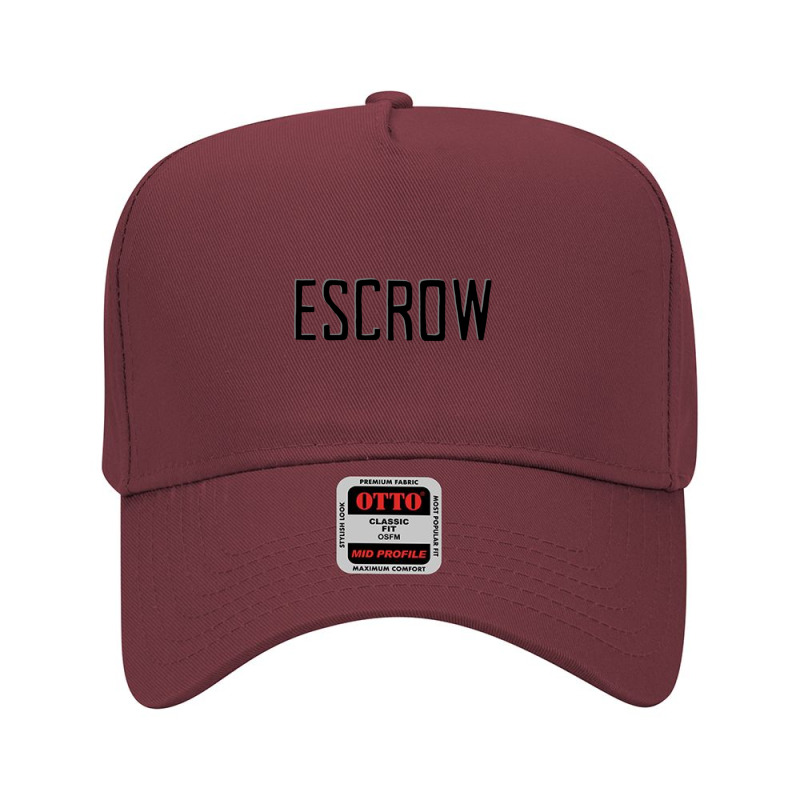 Escrow Adjustable Baseball Cap | Artistshot