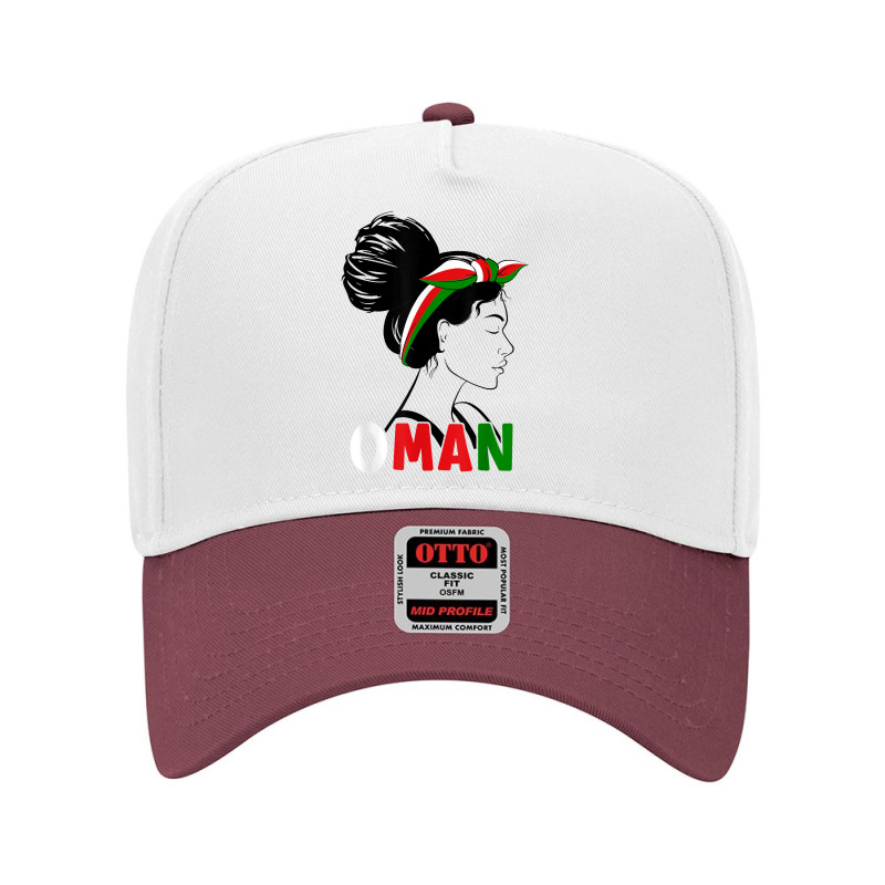 Messy Bun Oman Flag Omani For Girls Womens T Shirt Adjustable Baseball Cap by cm-arts | Artistshot