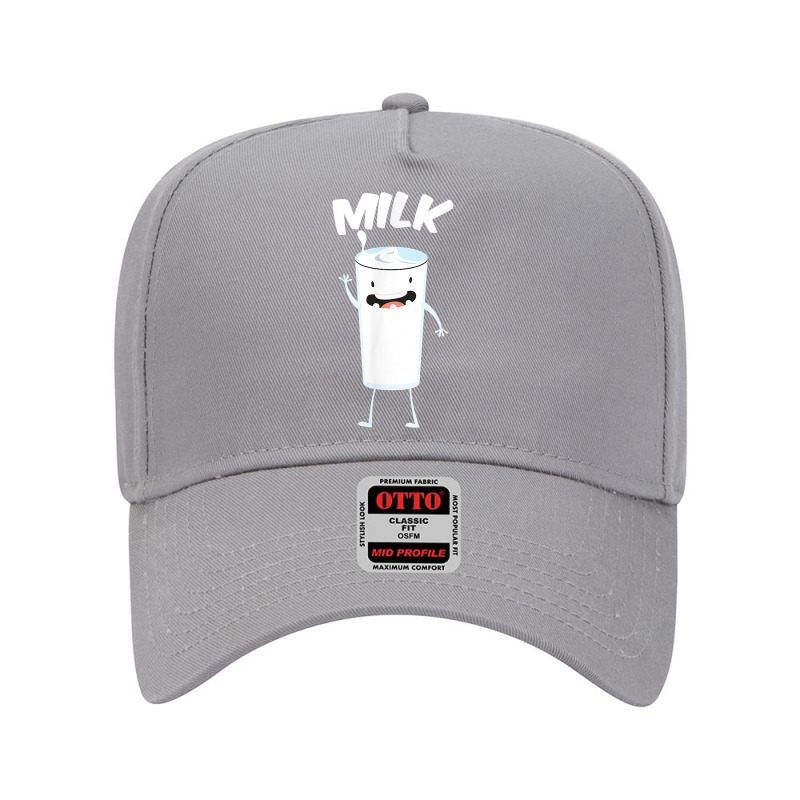 Milk Glass Halloween Costume Smiling Pun Funny Gift T Shirt Adjustable Baseball Cap by fashyshaevozho | Artistshot