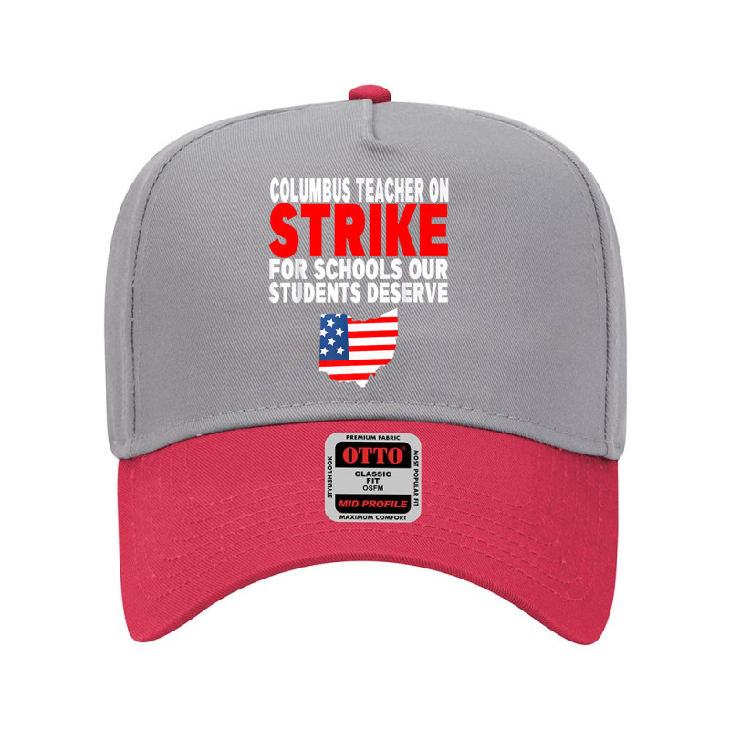 Columbus Teacher Strike Adjustable Baseball Cap by cm-arts | Artistshot