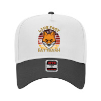 Live Fast Eat Trash Possum Adjustable Baseball Cap | Artistshot