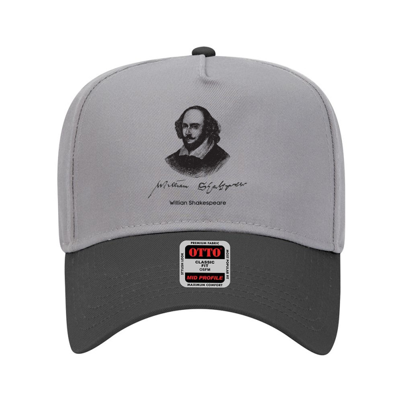 Willian Shakespeare Illustration Adjustable Baseball Cap by cm-arts | Artistshot