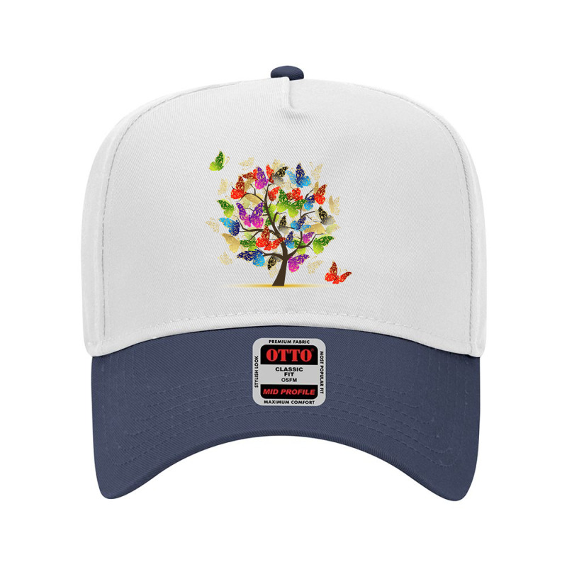 Butterfly Tree Beautiful, Butterfly Tree, Beautiful, Butterfly Tree Vi Adjustable Baseball Cap by SHOPTTTTR5 | Artistshot