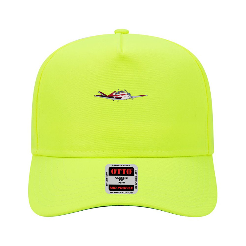 Bonanza 35 V-tail Airplane Illustration Adjustable Baseball Cap by cm-arts | Artistshot