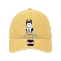 I Love My Siberian Husky For Lovers Of Huskies Premium Dyed Cap | Artistshot