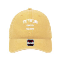 Waterford Michigan Mi Vintage State Athletic Style T Shirt Dyed Cap | Artistshot