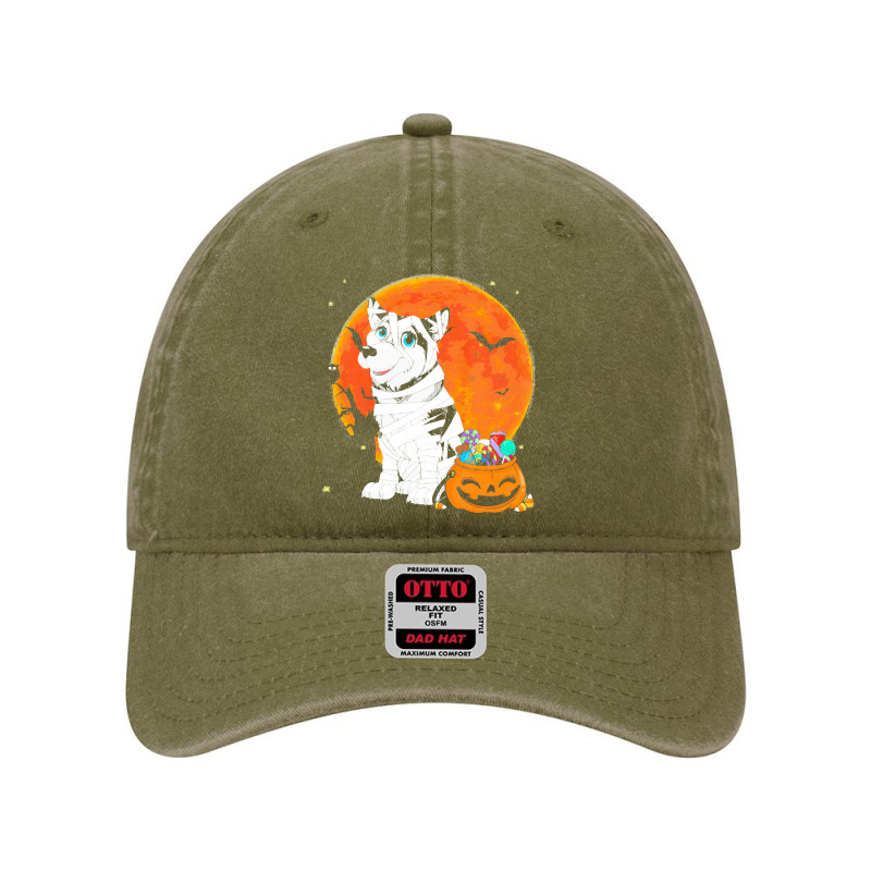 Alaskan Malamute Dog Candy Pumpkin T  Shirt Alaskan Malamute Dog Candy Dyed Cap | Artistshot