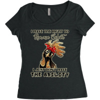 I Have The Right To Remain Silent I Just Don’t Have The Ability Women's Triblend Scoop T-shirt | Artistshot