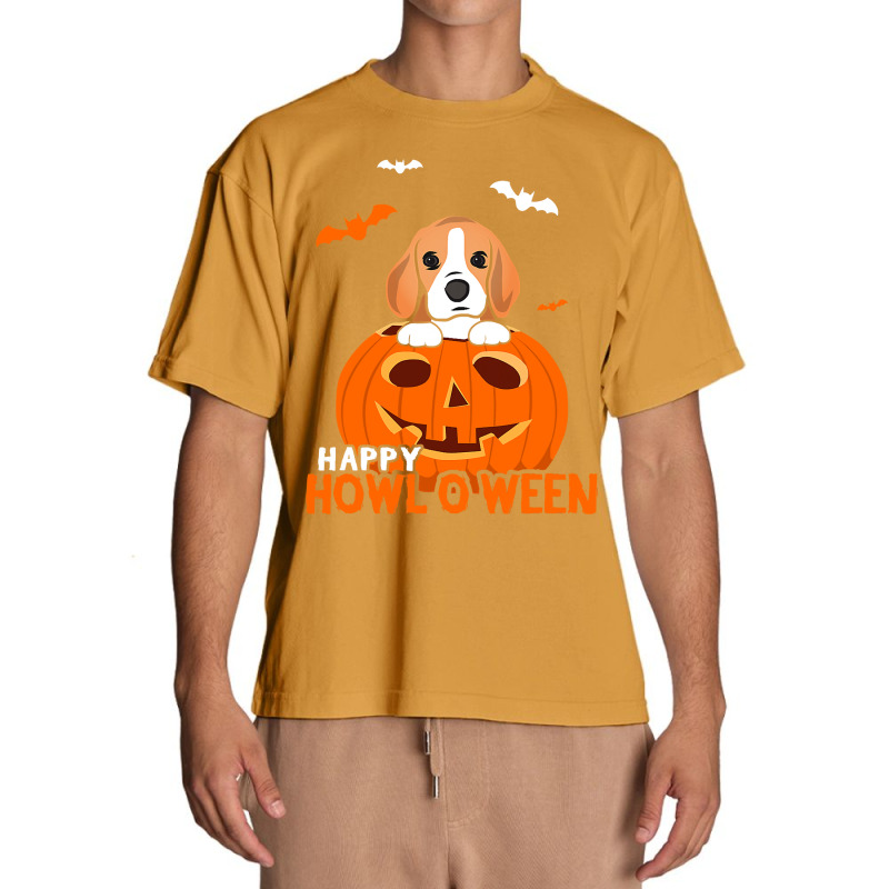 Cute Halloween Beagle Dog Pumpkin Costumes Thanksgiving Urban Heavy T-shirt | Artistshot