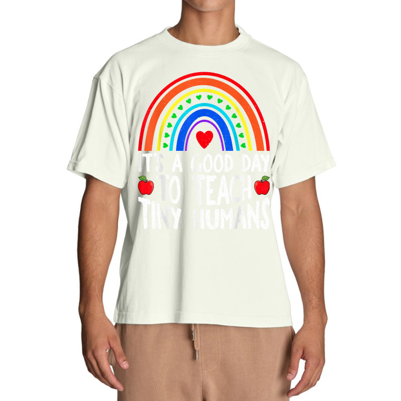 Its Good Day To Teach Tiny Humans Daycare Provider Teacher Urban Heavy T-shirt | Artistshot