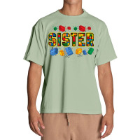 Sister Brick Builder Funny Blocks Master Builder Urban Heavy T-shirt | Artistshot