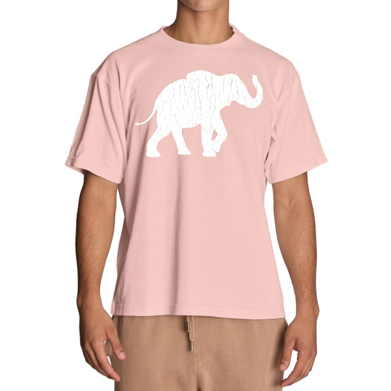 Distressed Elephant Silhouette Urban Heavy T-shirt by thutrinh | Artistshot