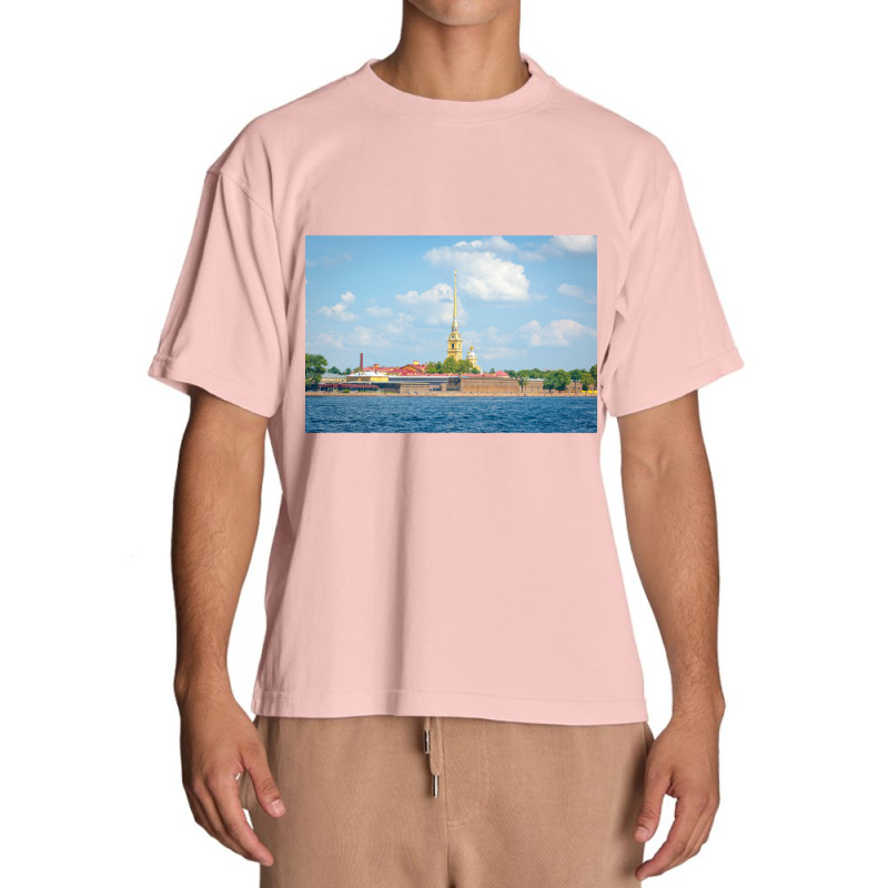 Peter And Paul Fortress In Saint Petersburg, Russia Premium Urban Heavy T-shirt by cm-arts | Artistshot