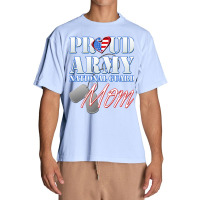 Proud Army National Guard Mom Usa Heart Mothers Day Urban Heavy T-shirt | Artistshot