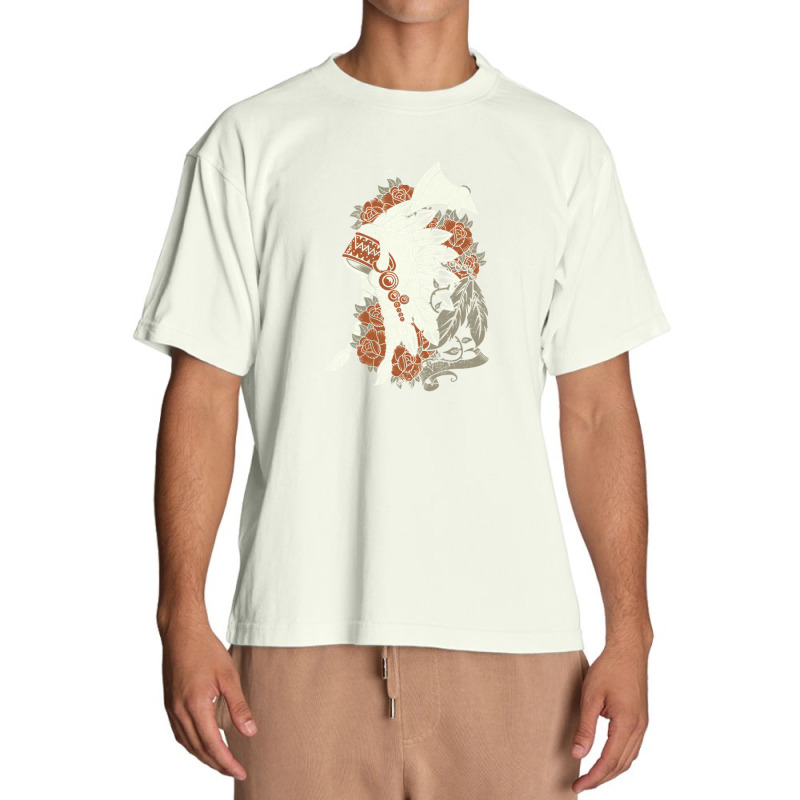 Native American Headdress 1 Urban Heavy T-shirt by WesleyCopenheaver | Artistshot