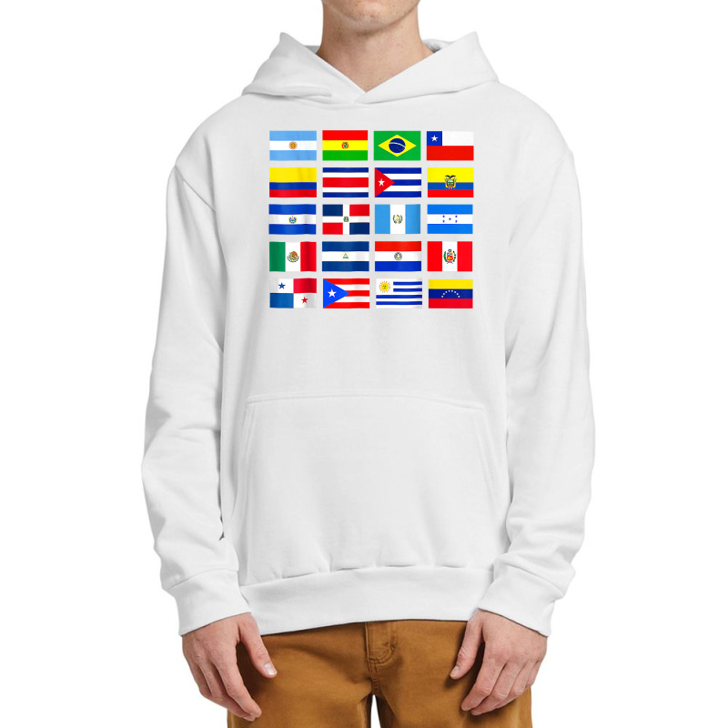 Vintage Latin American Flags Hispanic Heritage Month T Shirt Urban Pullover Hoodie by cm-arts | Artistshot