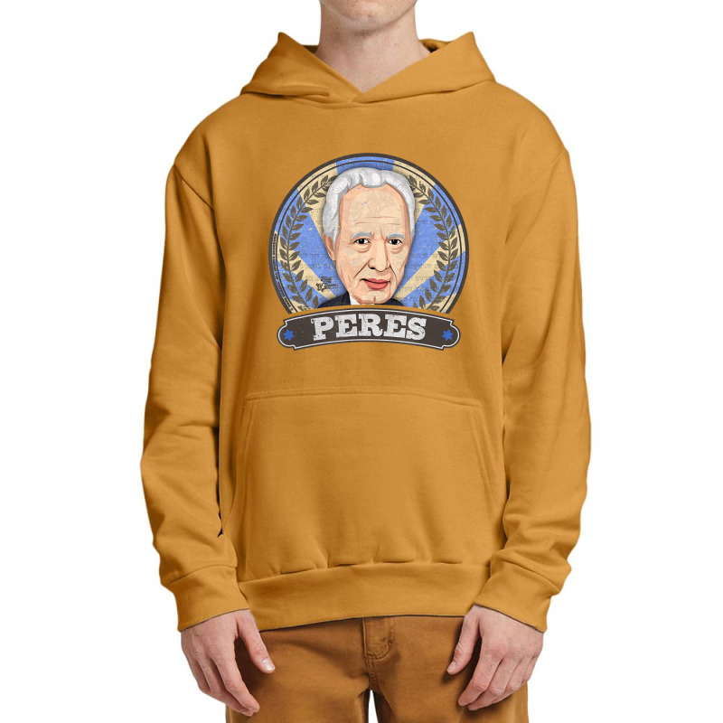 Shimon Peres Israeli President Prime Minister Retro Style Urban Pullover Hoodie by Adcock Salmon | Artistshot