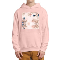 Hand Painted Watercolor Floral Batik Pattern Urban Pullover Hoodie | Artistshot