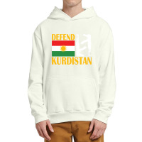 Defend Kurdistan, Kurdish Flag Urban Pullover Hoodie | Artistshot