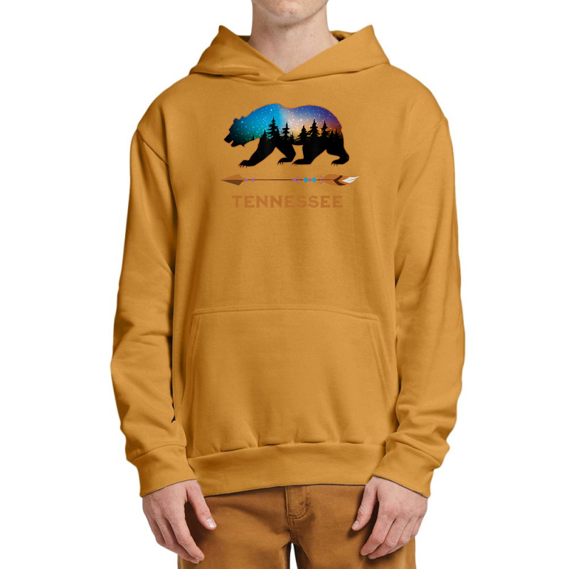 Tennessee Black Bear Wildlife Starry Night Sky Souvenir Urban Pullover Hoodie | Artistshot