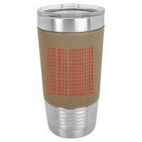 Live With Perfection Red Pattern Aesthetic Leatherette Tumbler | Artistshot