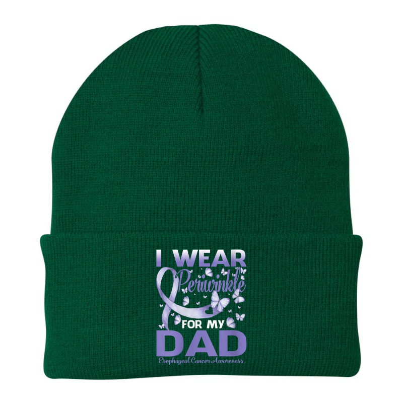 Womens I Wear Periwinkle For My Dad Esophageal Cancer Awareness Beanie by LaytonDesign | Artistshot