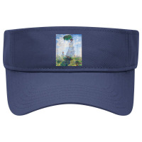 Monet's Woman With A Parasol  Modern Art Famous Painting T Shirt Visor Hat | Artistshot