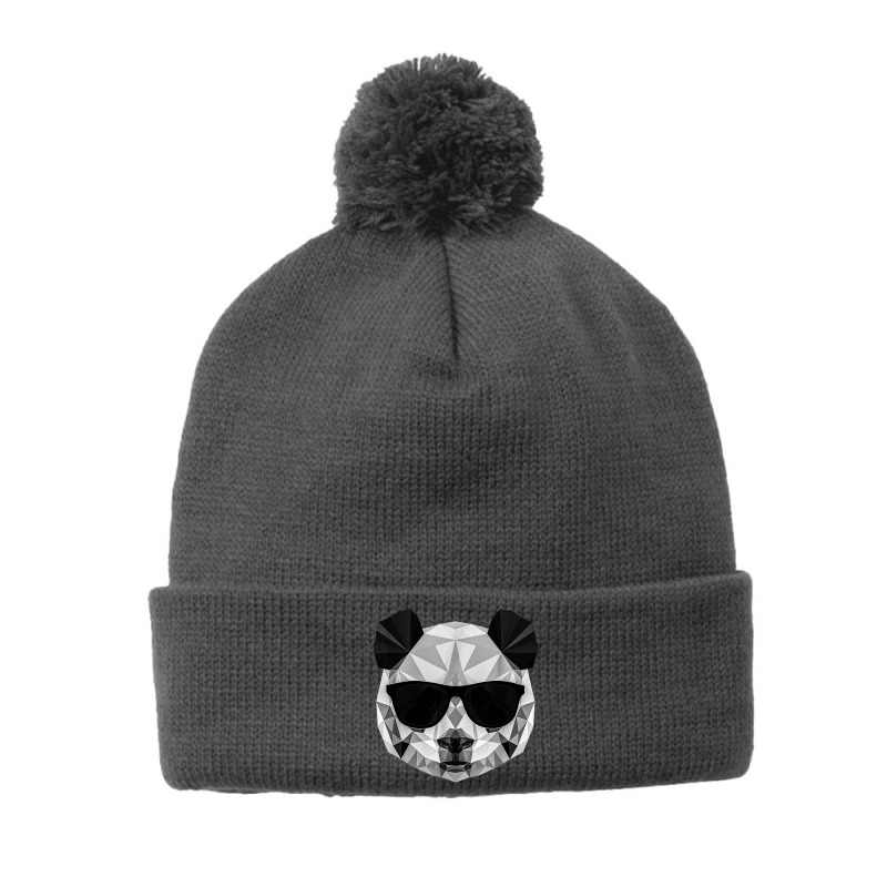 Design Costume Arts Panda Polygonal Essential Vintage T Shirt Pom Pom Beanie | Artistshot