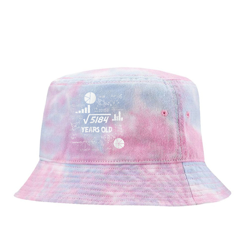 Birthday Square Root Math Problem Fun Calculation 72nd T Shirt Tie Dyed Bucket Hat by magbyf | Artistshot