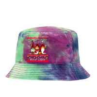 Hanging With My Literature Teacher Gnomes Ugly Xmas Matching Premium T Tie Dyed Bucket Hat | Artistshot