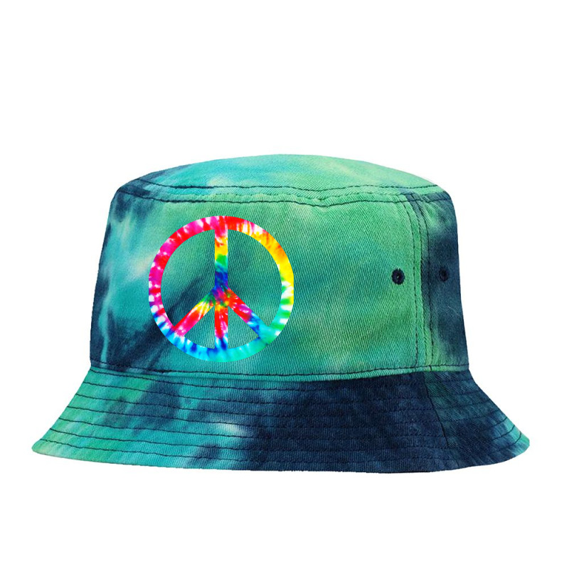 Vintage Peace Tie Dyed Bucket Hat | Artistshot